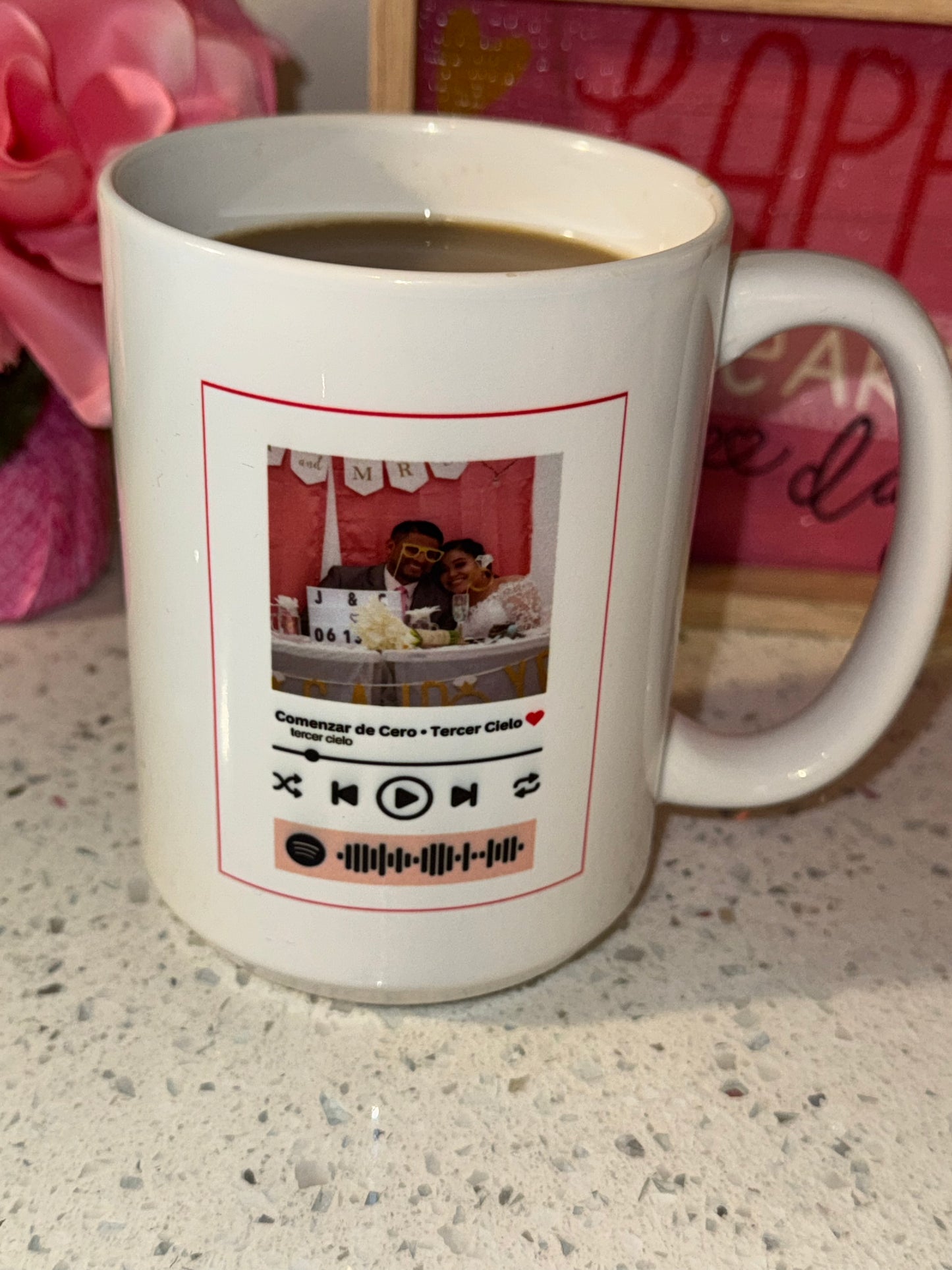 Taza con el código de tu canción favorita de Spotify